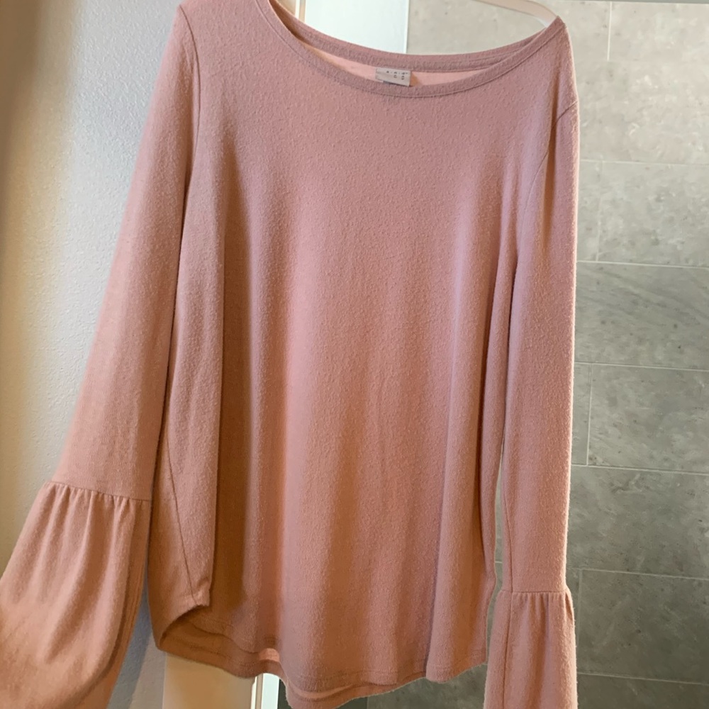 Pink long sleeve sweater